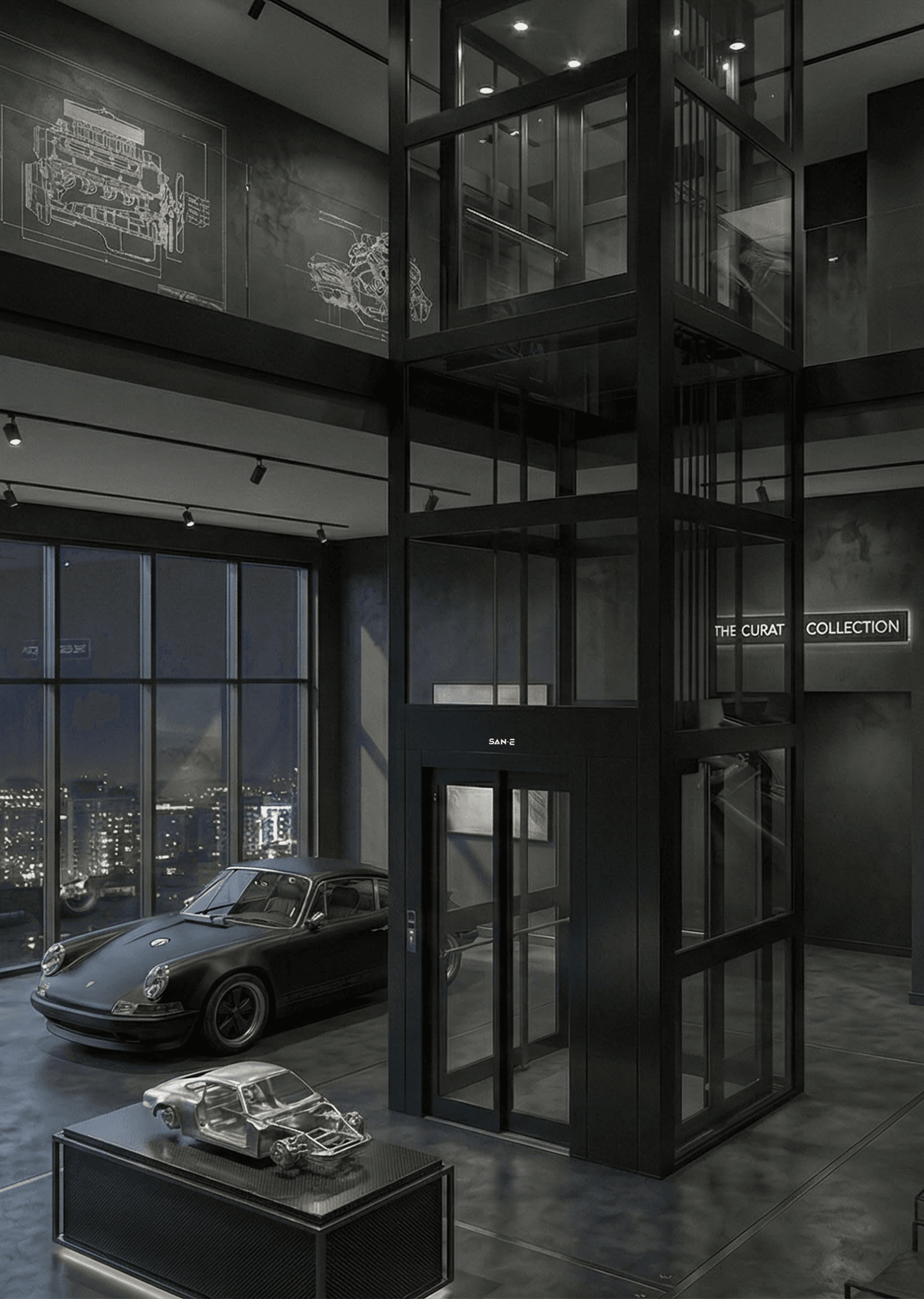 San E Elevator Showcase